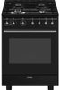 Smeg Classic CX61GMBL 60cm Dual Fuel Cooker - Black