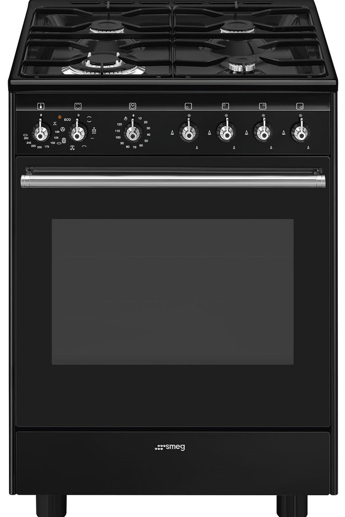 Smeg Classic CX61GMBL 60cm Dual Fuel Cooker - Black