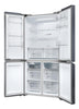 Haier HCR5919EHMB American Fridge Freezer - Brushed Black - E Rated