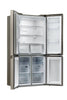 Haier HCR59F19ENMM American Fridge Freezer - Platinum Inox - E Rated