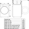 Hisense DH3S802BW3 8Kg Heat Pump Tumble Dryer - White - A+++ Rated