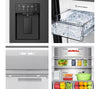 Hisense RQ5P470SYFD American Fridge Freezer - Black - D Rated