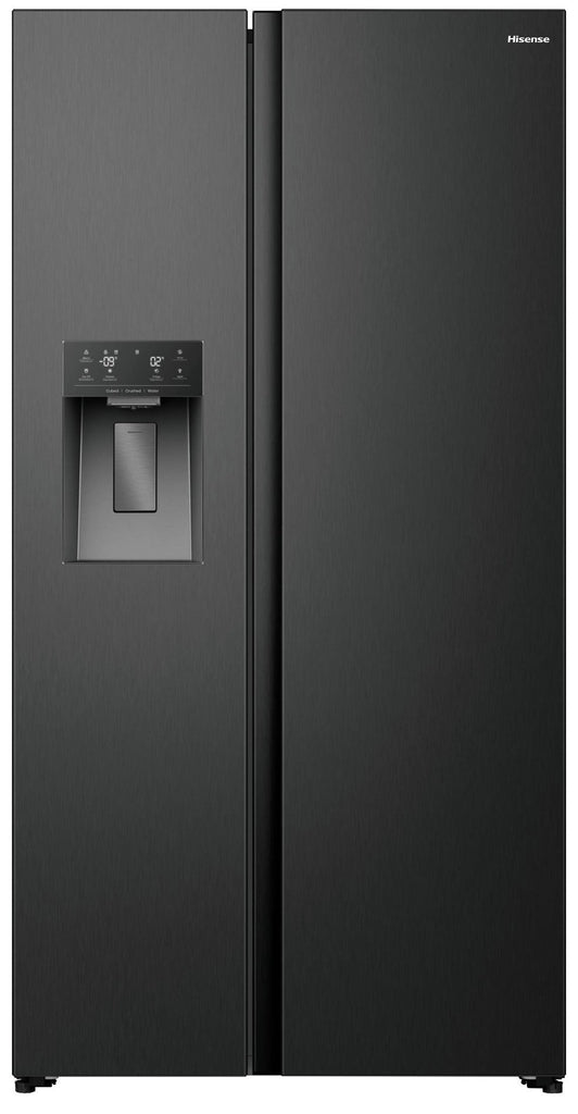 Hisense RS5P528STBE American Fridge Freezer - Black - E Rated