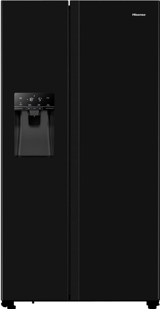 Hisense RS694N4TBE American Fridge Freezer - Black - E Rated