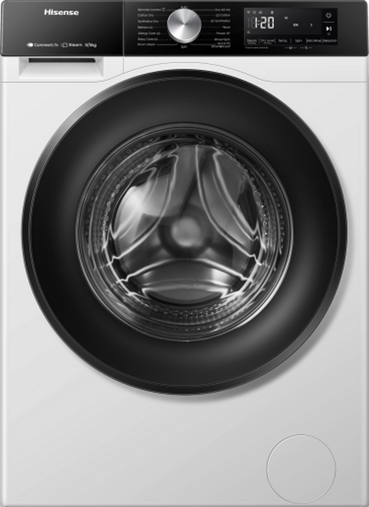 Hisense WD3S8043BW3 WiFi Connected 8Kg / 5Kg Washer Dryer with 1400 rpm - White - D Rated