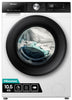 Hisense WF3S1043BW3 10.5Kg Washing Machine with 1400 rpm - White - A Rated