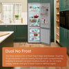 Hotpoint HPKF 5351 XP4UK 60cm Frost Free Fridge Freezer - Brushed Steel - E Rated