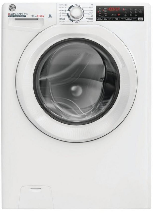 Hoover H3DPS4866TAM6 8Kg / 6Kg Washer Dryer with 1400 rpm - White - D Rated