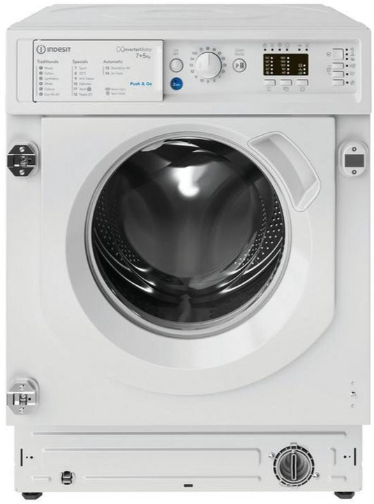 Indesit BIWDIL75148UK 7Kg / 5Kg Integrated Washer Dryer with 1400 rpm - White - E Rated