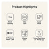 LG F4X5011TWB 11kg Direct Drive Washing Machine with 1400 rpm - White - A Rated
