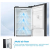 Midea MDRB379FGD30 55cm Frost Fridge Freezer - Black - D Rated