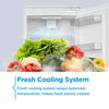 Midea MDRE379FGE01D Integrated Fridge Freezer with Sliding Door Fixing Kit -White - E Rated