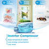 Midea MDRE379FGE01D Integrated Fridge Freezer with Sliding Door Fixing Kit -White - E Rated