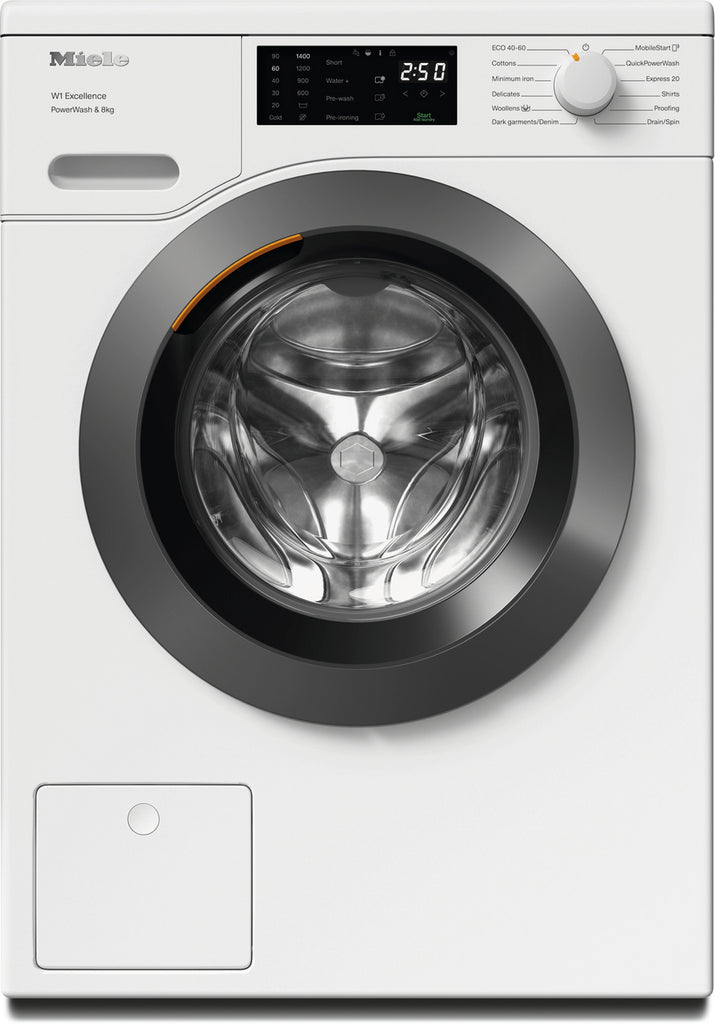 Miele WEB365 WCS 8Kg Washing Machine with 1400 rpm - Lotus White - A Rated
