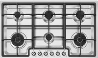 Smeg Classic PGF962 87cm Gas Hob - Stainless Steel