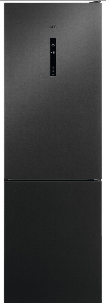 AEG RCB732E3MB 60cm Frost Free Fridge Freezer - Black/Stainless Steel - E Rated