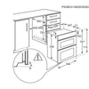 Zanussi ZPCNA7XN  Built Under Electric Double Oven - Stainless Steel