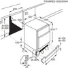 AEG 7000 OAB7N82EF 60cm Integrated Undercounter Frost Free Freezer - Fixed Door Fixing Kit - White - E Rated