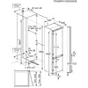 AEG 6000 OSC6M191ES Integrated Frost Free Fridge Freezer with Sliding Door Fixing Kit - White - E Rated