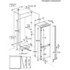 AEG 7000 NSC7G752ES 70cm Integrated Frost Free Fridge Freezer with Sliding Door Fixing Kit - White - E Rated