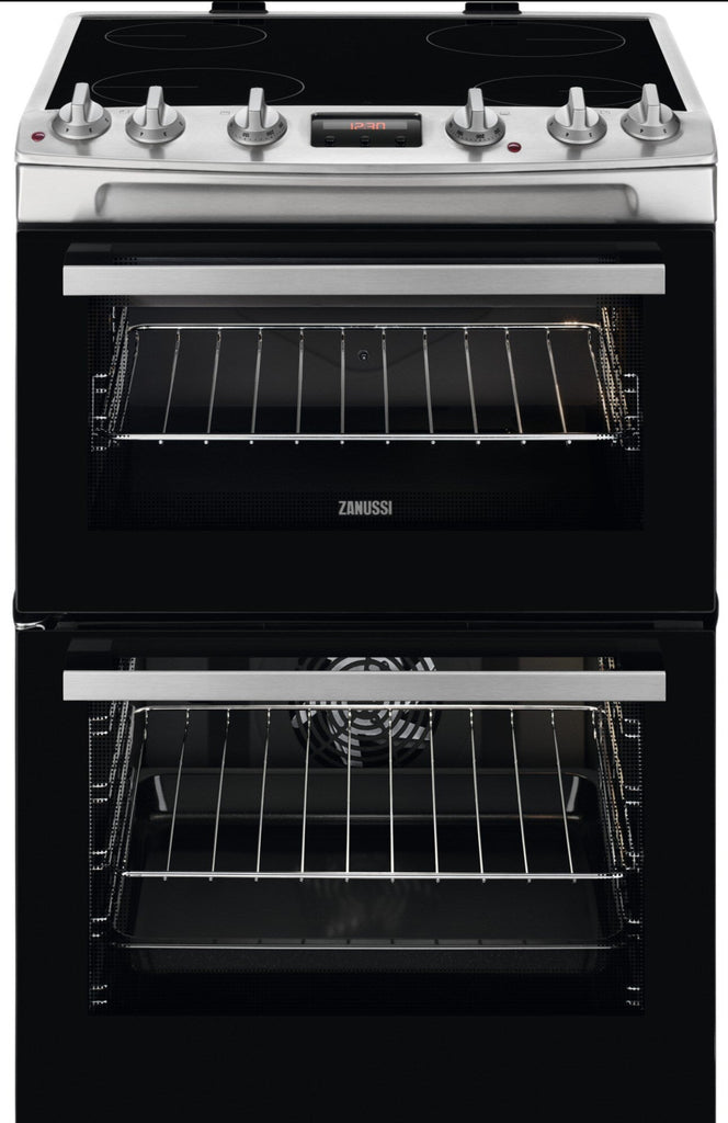 Zanussi ZCV66250XA 60cm Electric Cooker with Ceramic Hob - Stainless Steel