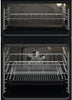 Zanussi ZKCNA7XN Built In Electric Double Oven - Stainless Steel