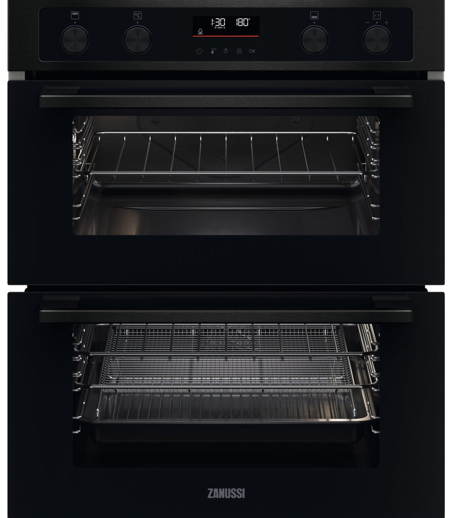 Zanussi ZPCNA7KN  Built Under Electric Double Oven - Black