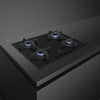 Smeg Cucina PV264B 60cm Gas Hob - Black On Glass