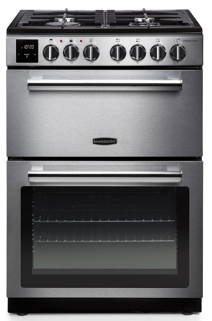 Rangemaster Professional Plus PROPL60DFFSS/C 60cm Dual Fuel Cooker - Stainless Steel/Chrome