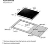 Samsung NZ64F3NM1AB/UR 59cm Induction Hob - Black
