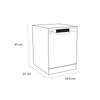 Schonhaus DWSF0115FSBW Standard Dishwasher - White - B Rated