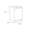 Sensis DWF0110SLEW Slimline Dishwasher - White - E Rated