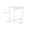 Sensis DWF0114FSDW Standard Dishwasher - White - D Rated