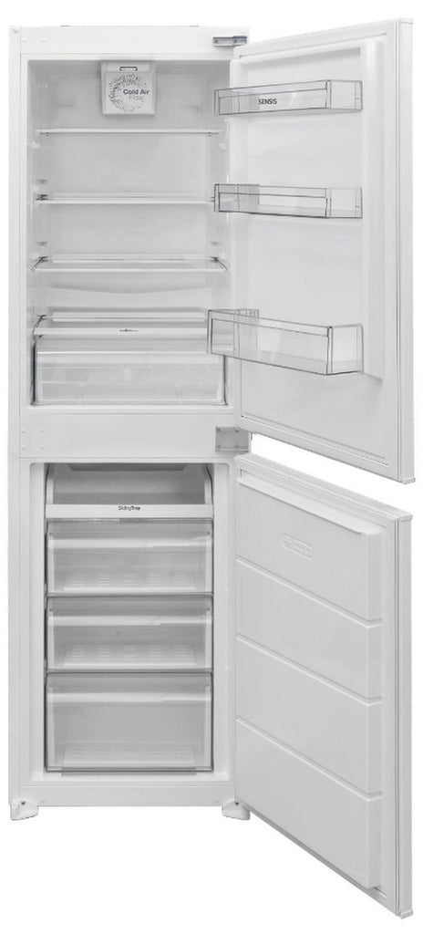 Sensis RFCMBI015450EW Integrated Frost Free Fridge Freezer with Sliding Door Fixing Kit - White - E Rated