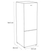Sensis RFCMF0154EW 55cm wide Frost Free Fridge Freezer - White - E Rated