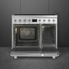 Smeg C92IMX2 Symphony Classic 90cm Electric Range Cooker with Induction Hob - S/Steel