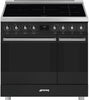 Smeg C92IPMB2 Symphony Classic 90cm Electric Range Cooker with Induction Hob - Black
