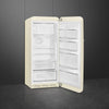 Smeg FAB28RCR6UK Retro 60cm wide Frost Free Fridge Freezer - Cream - Right Hand Hinge - C Rated