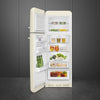 Smeg FAB30LCR6UK Retro 60cm wide Fridge Freezer - Cream - Left Hand Hinge - C Rated
