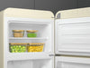 Smeg FAB30RCR6UK Retro 60cm wide Fridge Freezer - Cream - Right Hand Hinge - C Rated