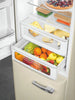 Smeg FAB32LCR6UK Retro 60cm wide Fridge Freezer - Cream - Left Hand Hinge - C Rated