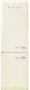 Smeg FAB32LCR6UK Retro 60cm wide Fridge Freezer - Cream - Left Hand Hinge - C Rated