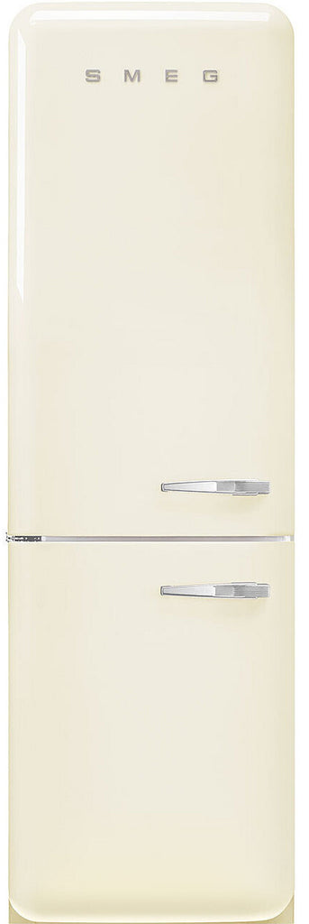 Smeg FAB32LCR6UK Retro 60cm wide Fridge Freezer - Cream - Left Hand Hinge - C Rated