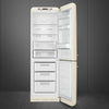Smeg FAB32RCR6UK Retro 60cm wide Fridge Freezer - Cream - Right Hand Hinge - C Rated