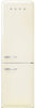 Smeg FAB32RCR6UK Retro 60cm wide Fridge Freezer - Cream - Right Hand Hinge - C Rated