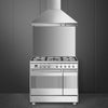 Smeg SCB92MX8 Concert Classic 90cm Dual Fuel Range Cooker - Stainless Steel