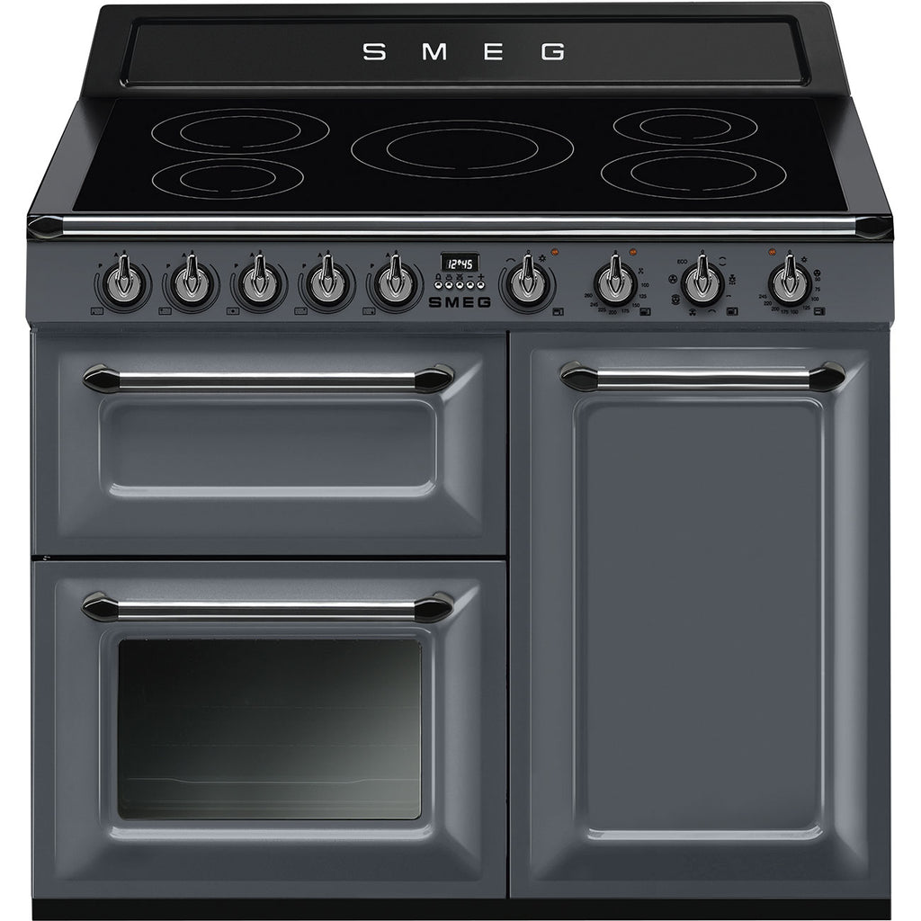 Smeg Victoria TR103IGR2 100cm Electric Range Cooker with Induction Hob - Slate Grey