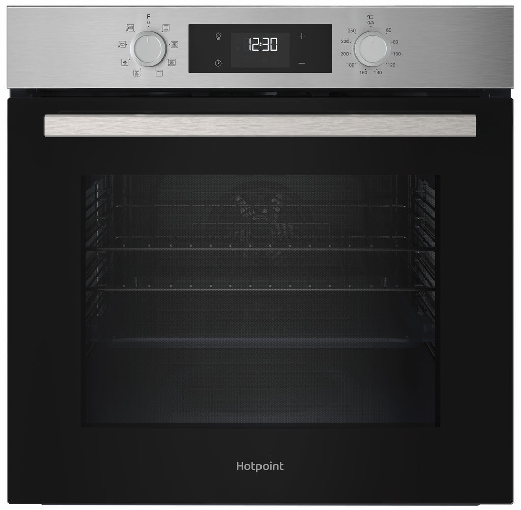 Hotpoint HOEU25CZXUK 59.5cm Built In Electric Single Oven - Stainless Steel