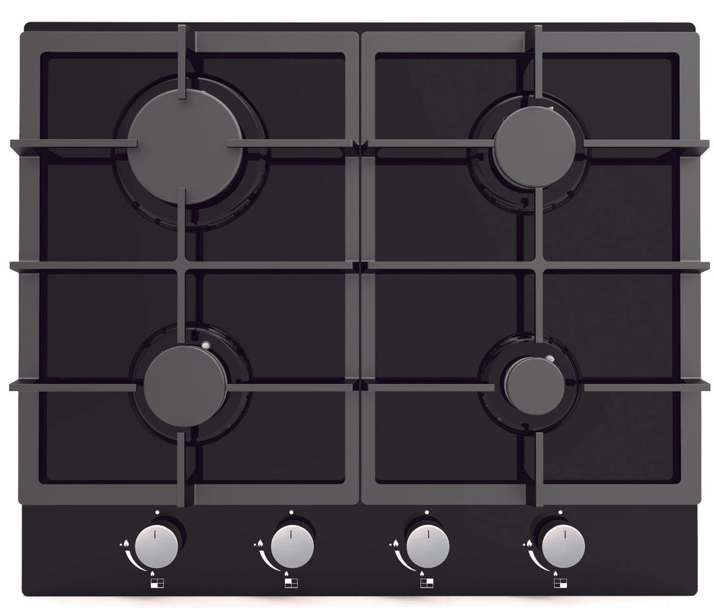 Cata UBGOG60BK 60cm Gas Hob - Black Glass