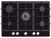 Cata UBGOG70BK 70cm Gas Hob - Black Glass